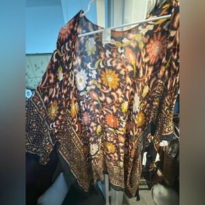 Free People Multicolor Floral Blouse